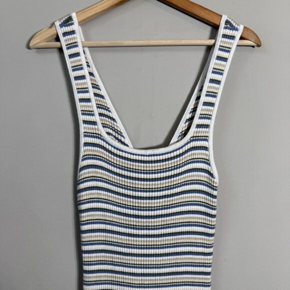 Abercrombie & Fitch Striped Knit Bodycon Mini Dress Women Large Reversible NWOT - Picture 6 of 13
